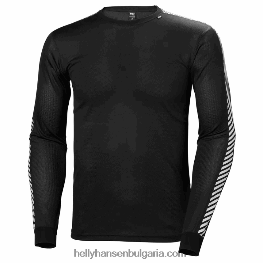 мъже мъжки hh lifa райе с дълъг ръкав основен слой на екипажа 80V22D1045 военноморски флот Helly-Hansen