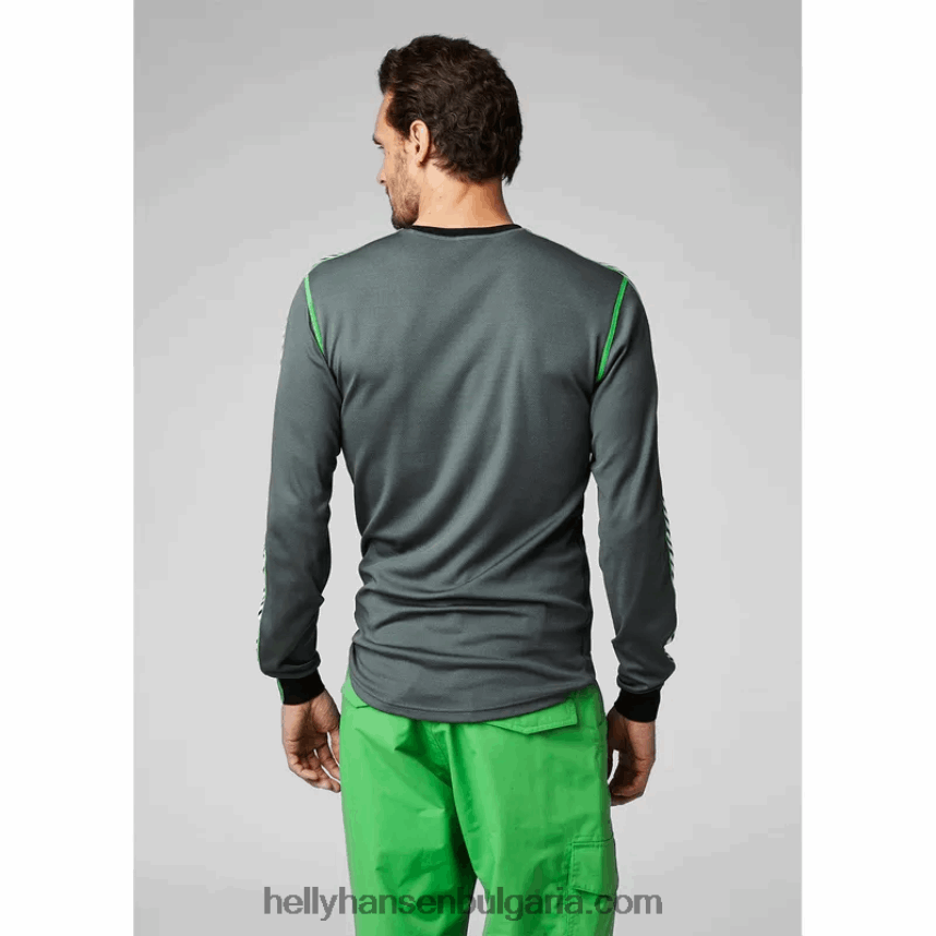 мъже мъжки hh lifa райе с дълъг ръкав основен слой на екипажа 80V22D1045 военноморски флот Helly-Hansen