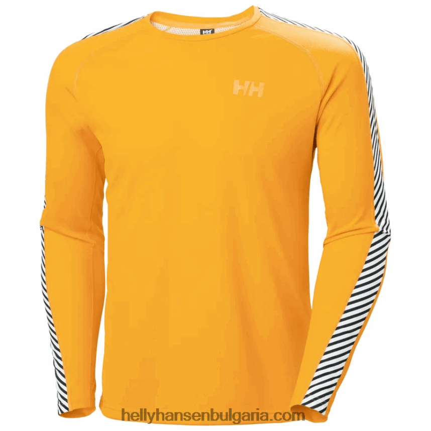 мъже Мъжки базов слой на екипажа с активна ивица lifa 80V22D1036 военноморски флот Helly-Hansen