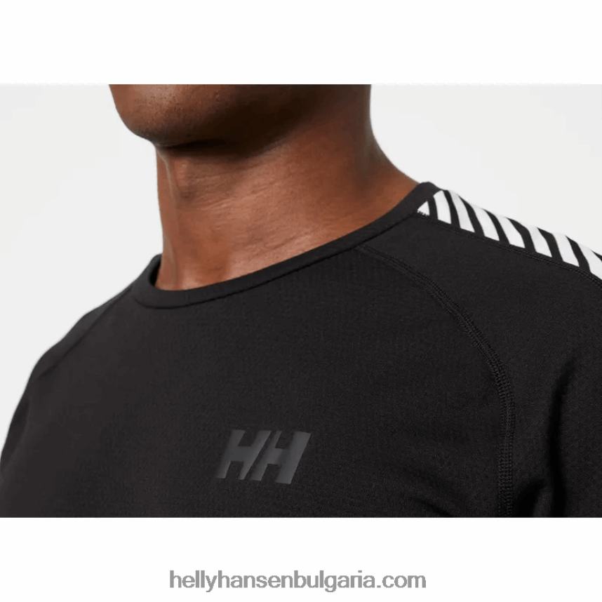 мъже Мъжки базов слой на екипажа с активна ивица lifa 80V22D1038 червен Helly-Hansen