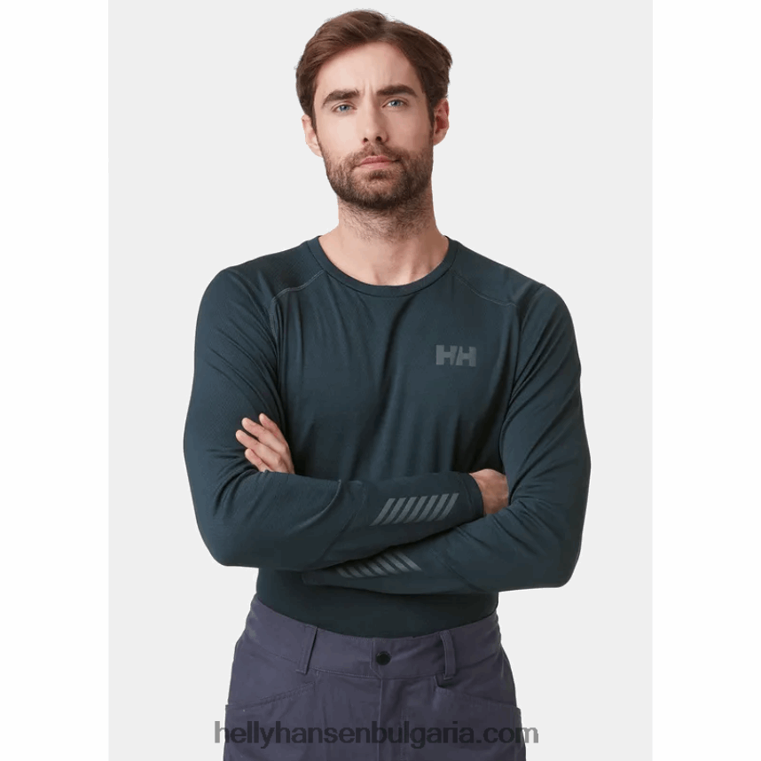 мъже активен базов слой на екипажа lifa 80V22D1043 черен Helly-Hansen