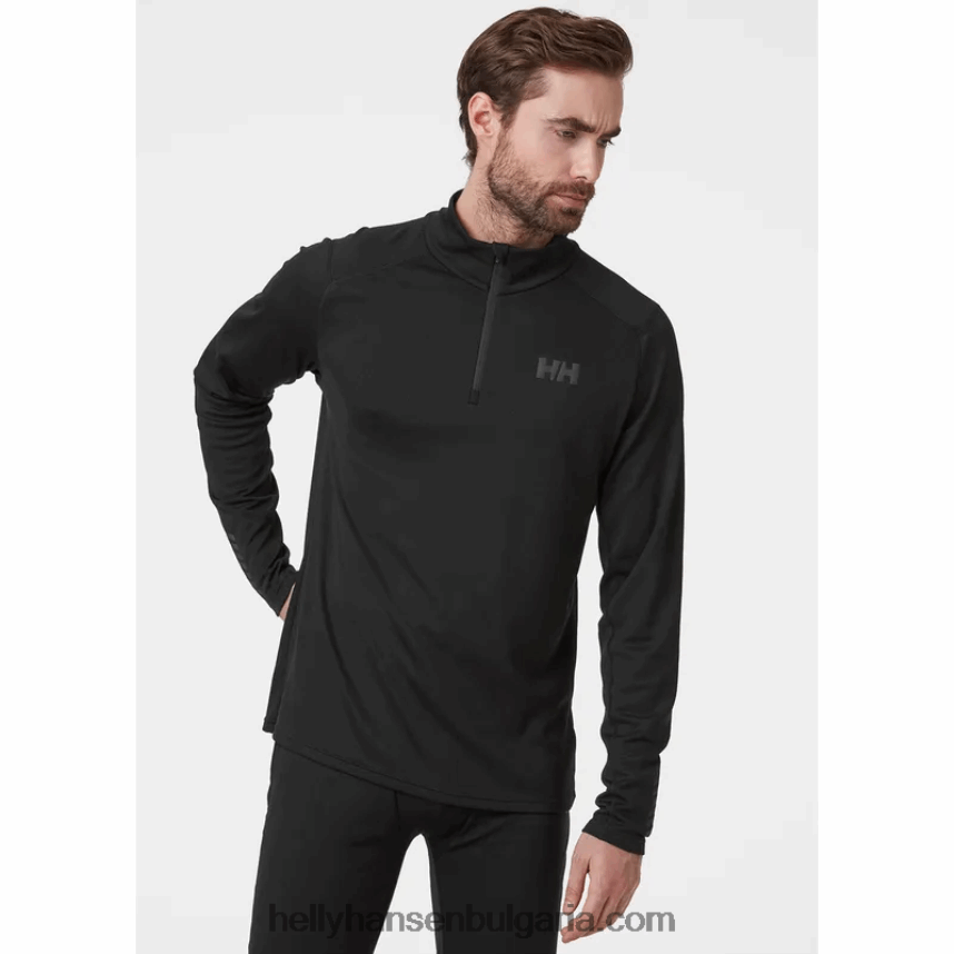 мъже lifa активен основен слой с половин цип 80V22D1050 най-тъмен spr Helly-Hansen