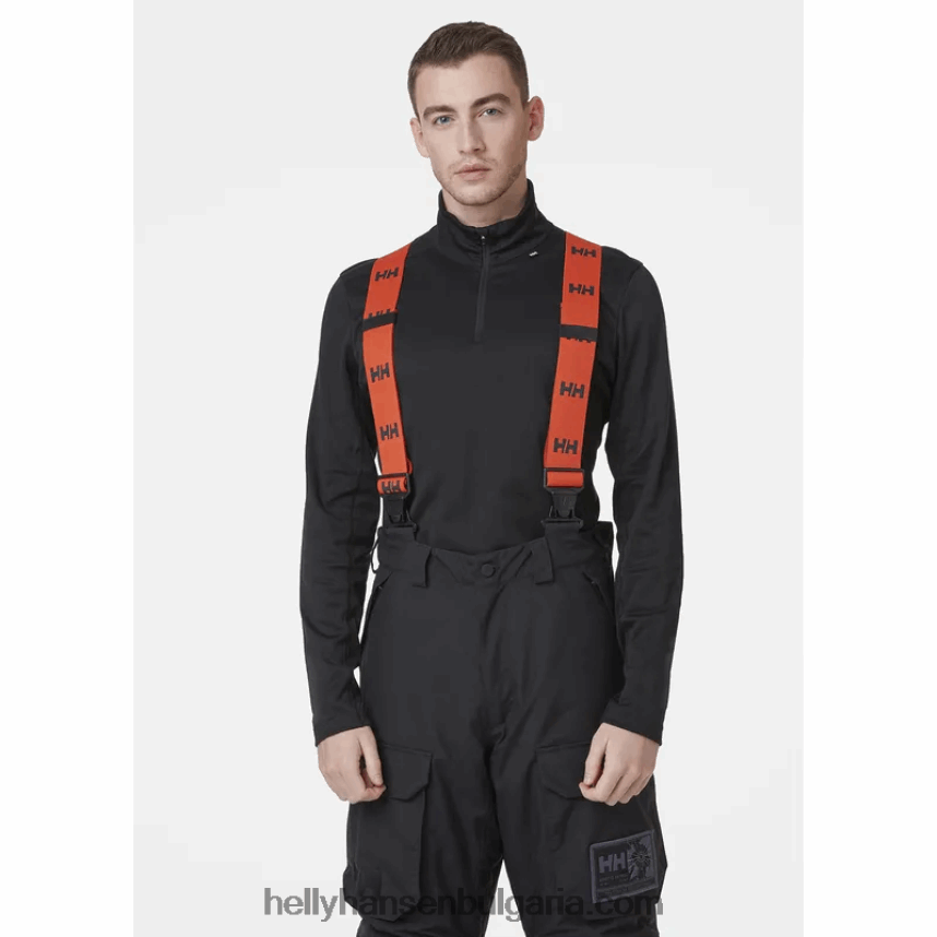 мъже мъжки олекотен основен слой lifa max с половин цип 80V22D1063 черен Helly-Hansen