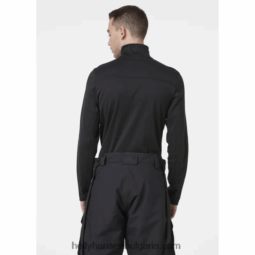 мъже мъжки олекотен основен слой lifa max с половин цип 80V22D1063 черен Helly-Hansen