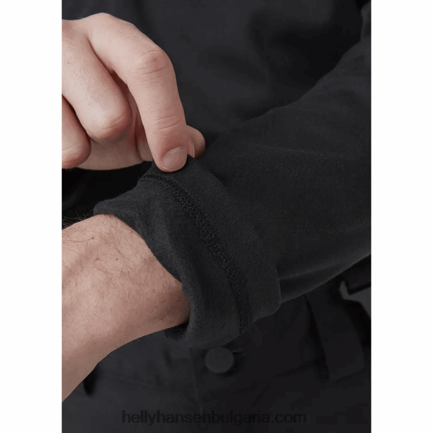 мъже мъжки олекотен основен слой lifa max с половин цип 80V22D1063 черен Helly-Hansen