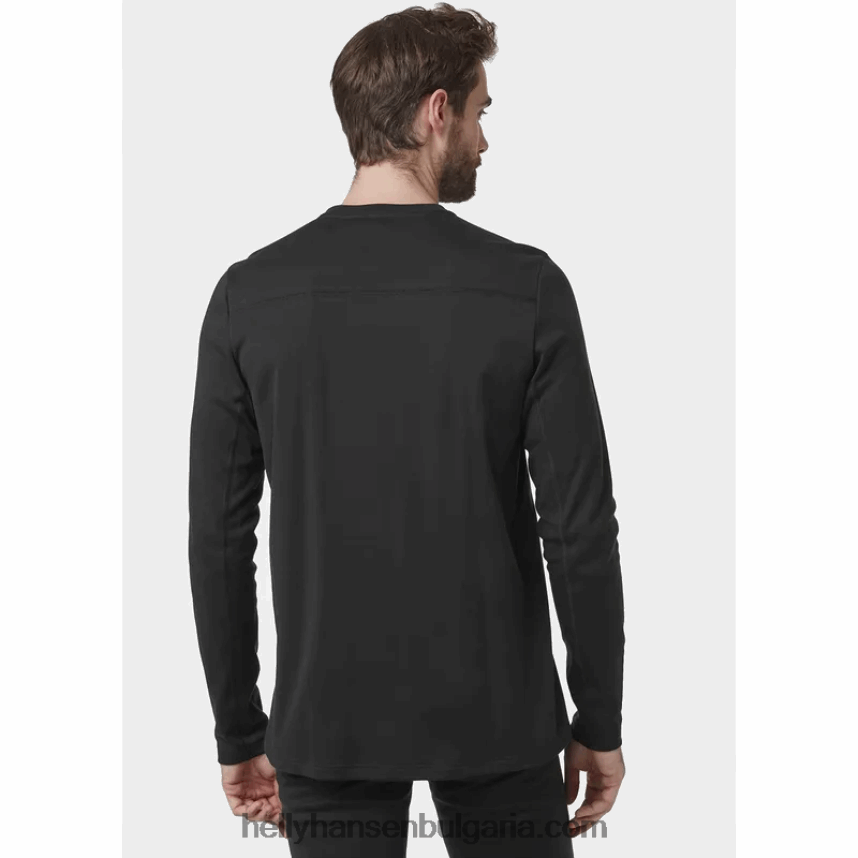 мъже мъжки базов слой lifa max crew 80V22D1052 черен Helly-Hansen