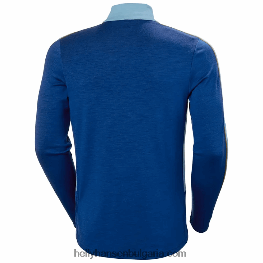 мъже мъжки лифа мериносови леки 2-в-1 основен слой с половин цип 80V22D1091 военноморски флот Helly-Hansen