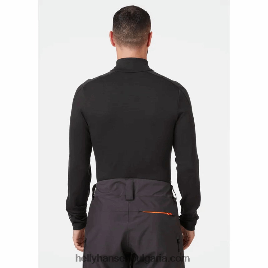 мъже мъжки лифа мериносови леки 2-в-1 основен слой с половин цип 80V22D1092 дълбок фиорд Helly-Hansen