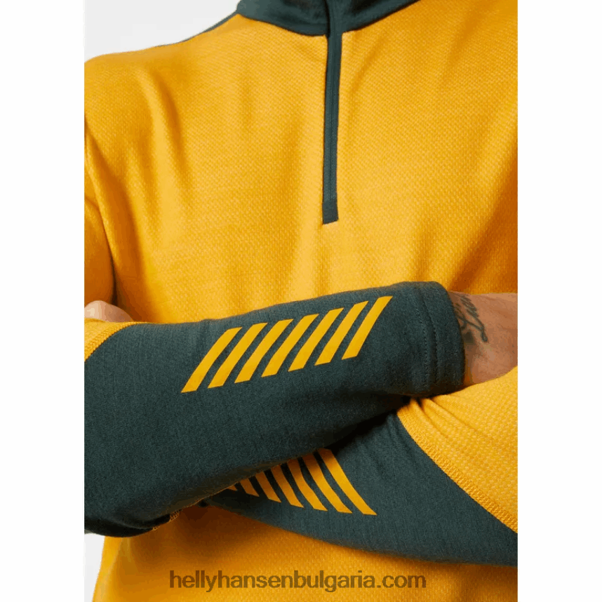 мъже мъжки лифа мериносов среден слой с половин цип основен слой 80V22D1083 военноморски флот Helly-Hansen