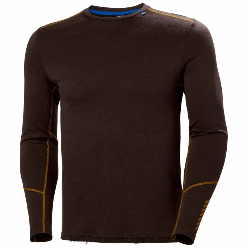 мъже Мъжки базов слой lifa merino midweight crew 80V22D1071 малахит Helly-Hansen