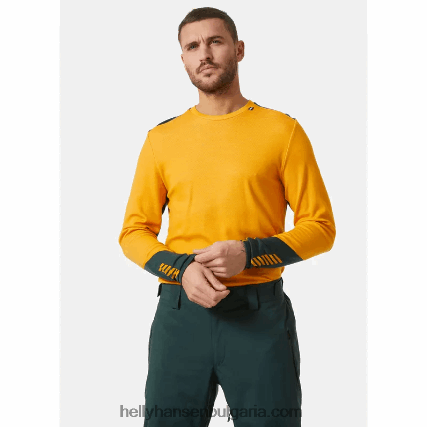 мъже Мъжки базов слой lifa merino midweight crew 80V22D1072 троен espr Helly-Hansen