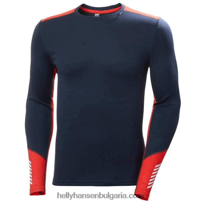 мъже Мъжки базов слой lifa merino midweight crew 80V22D1077 черен Helly-Hansen