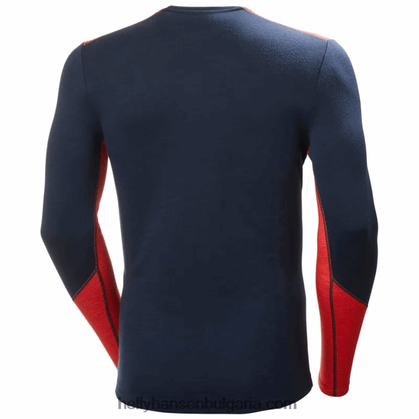 мъже Мъжки базов слой lifa merino midweight crew 80V22D1077 черен Helly-Hansen
