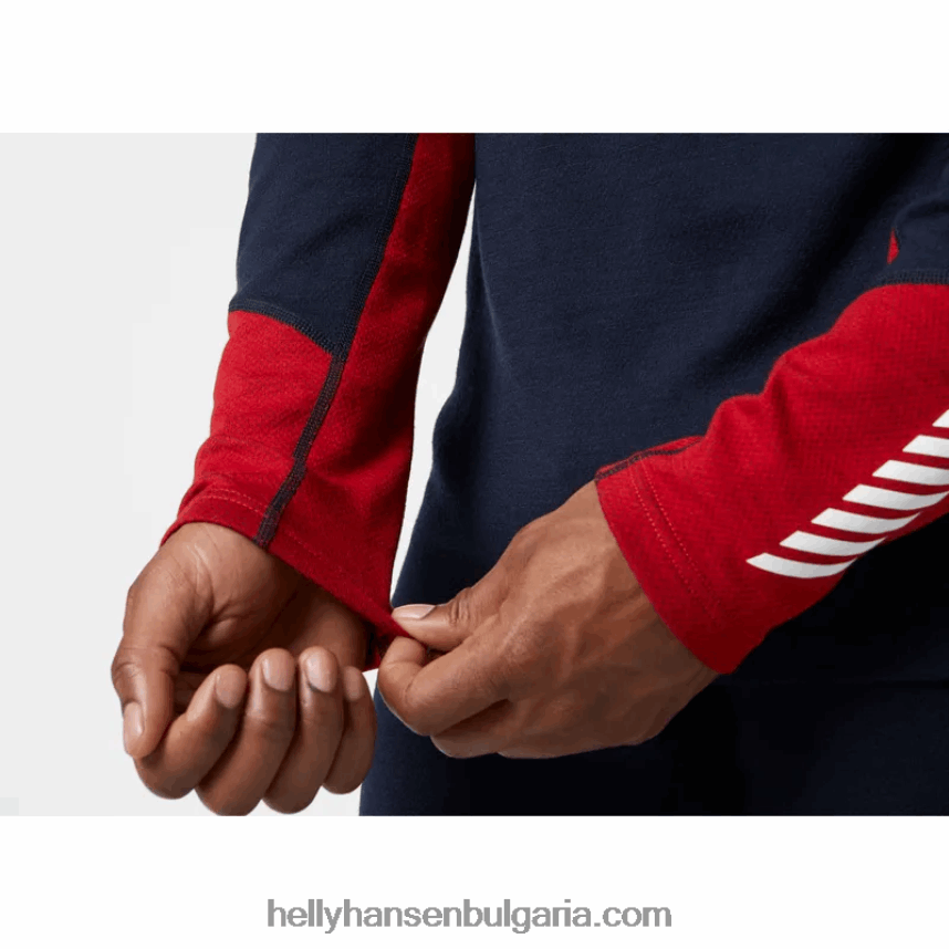 мъже Мъжки базов слой lifa merino midweight crew 80V22D1077 черен Helly-Hansen