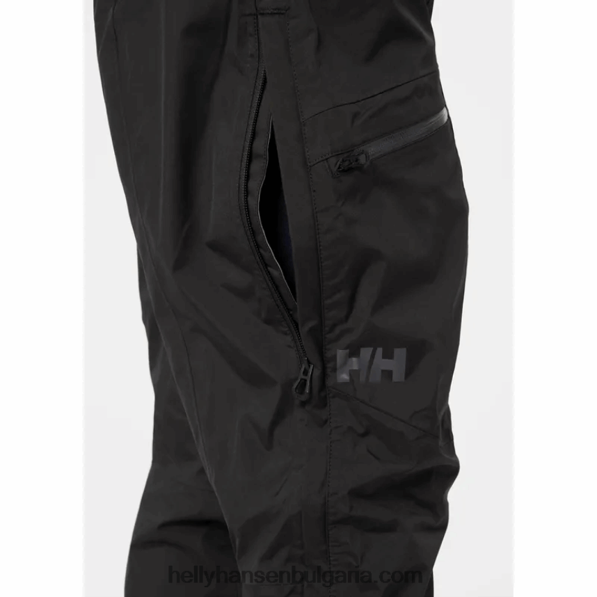 мъже мъжки 3-пластови панталони verglas 80V22D614 черен Helly-Hansen
