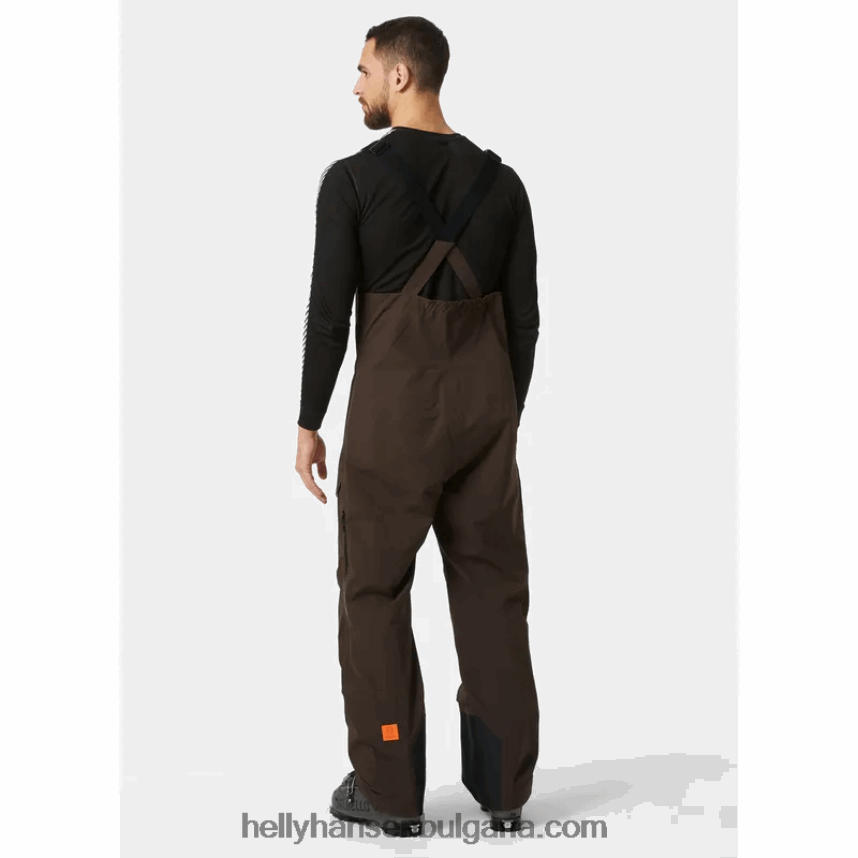 мъже мъжки ски панталони ridge infinity bib shell 80V22D601 черен Helly-Hansen
