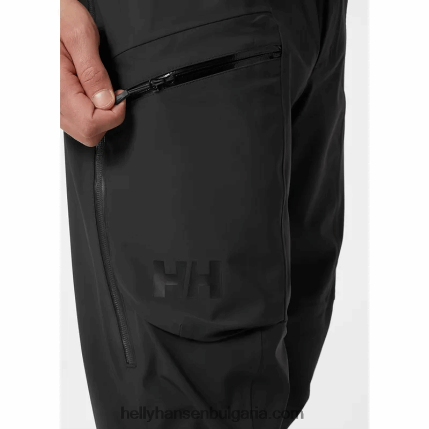 мъже мъжки панталони verglas backcountry ski shell 80V22D607 дълбок фиорд Helly-Hansen