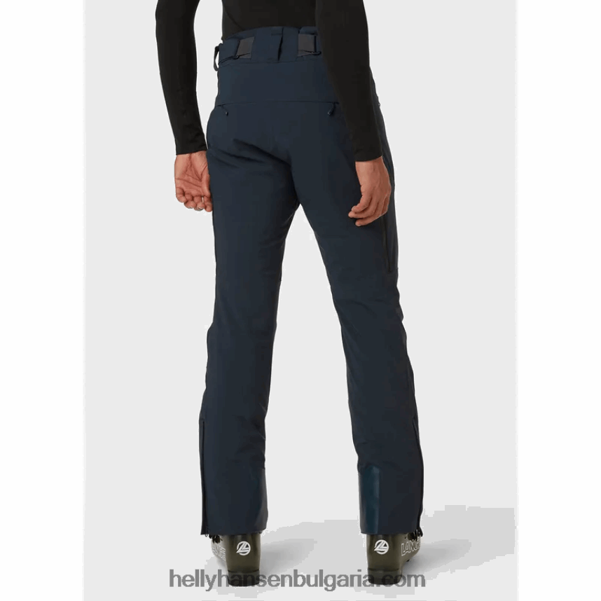 мъже мъжки изолирани ски панталони alpha lifaloft 80V22D737 черен Helly-Hansen