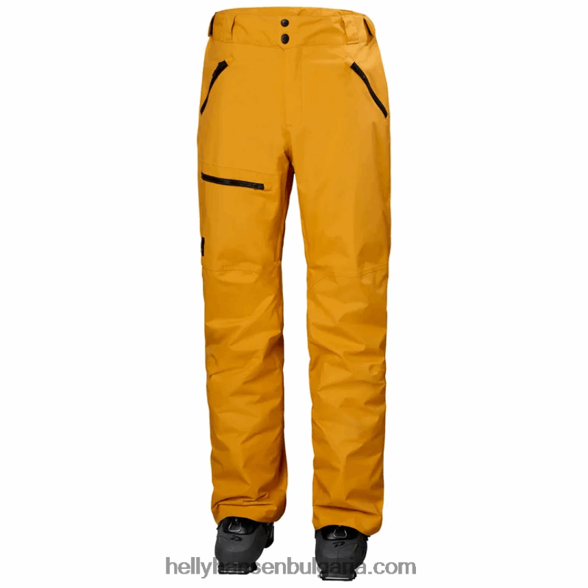 мъже мъжки карго ски панталони sogn 80V22D744 неоново оранжево Helly-Hansen