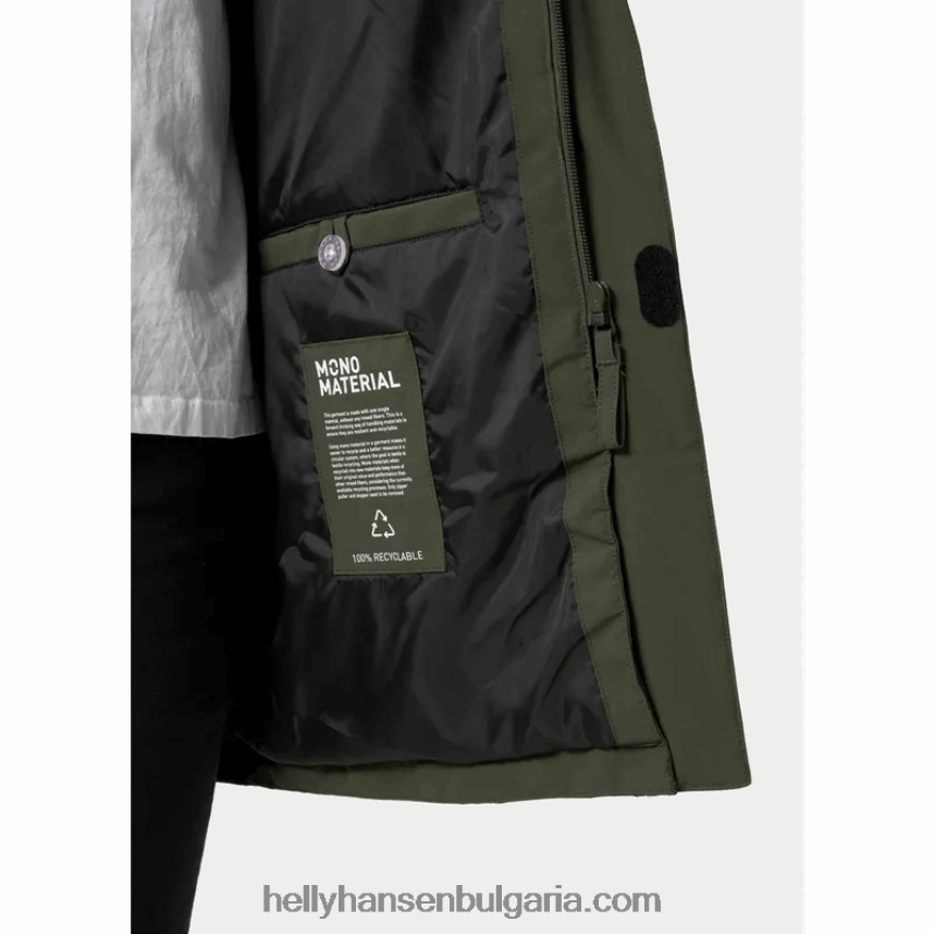 мъже мъжки изолиран дъждобран от моно материал 80V22D229 полезност гр Helly-Hansen