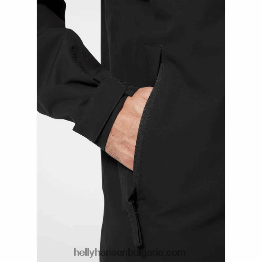 мъже мъжки изолиран дъждобран от моно материал 80V22D230 черен Helly-Hansen