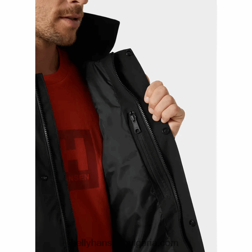 мъже мъжки дъждобран вика 80V22D252 черен Helly-Hansen