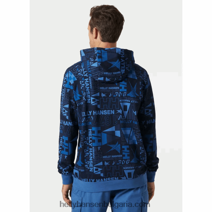 мъже мъжка качулка Newport от органичен памук 80V22D810 бяло Helly-Hansen