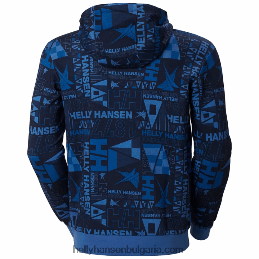 мъже мъжка качулка Newport от органичен памук 80V22D810 бяло Helly-Hansen