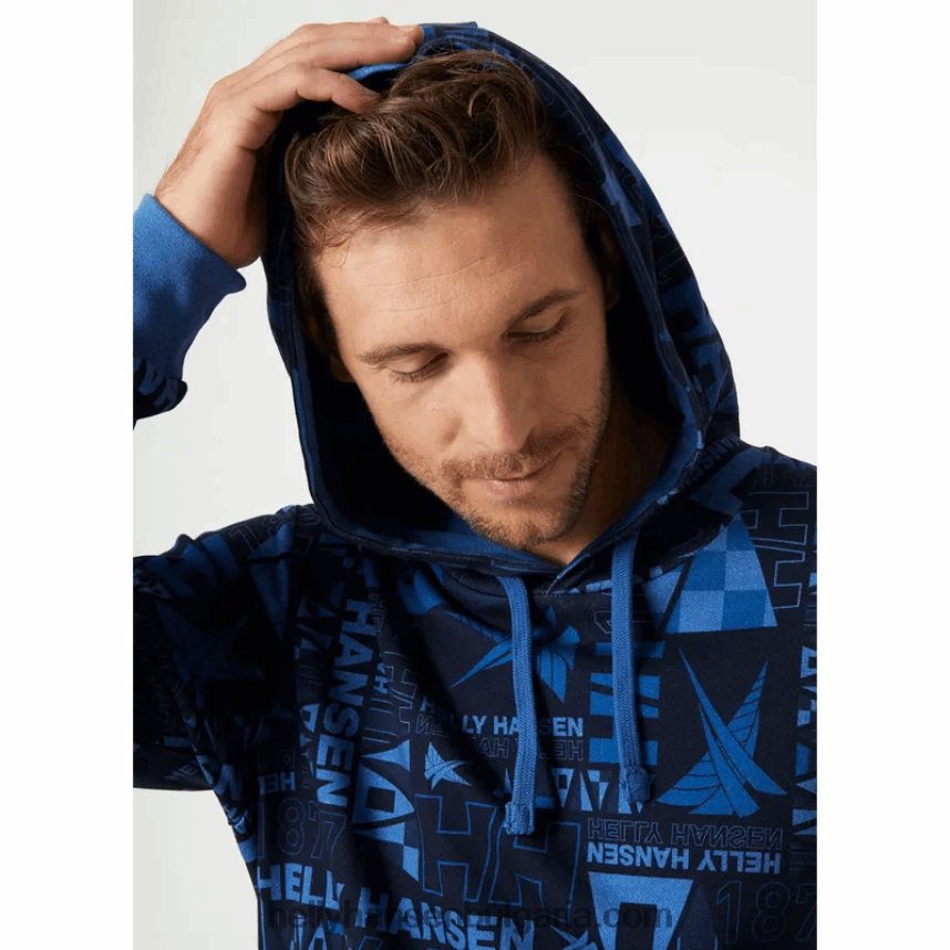 мъже мъжка качулка Newport от органичен памук 80V22D810 бяло Helly-Hansen