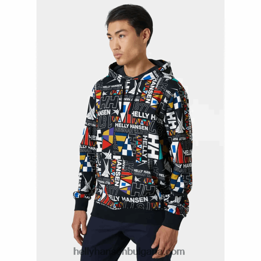 мъже мъжка качулка Newport от органичен памук 80V22D811 океански град Helly-Hansen