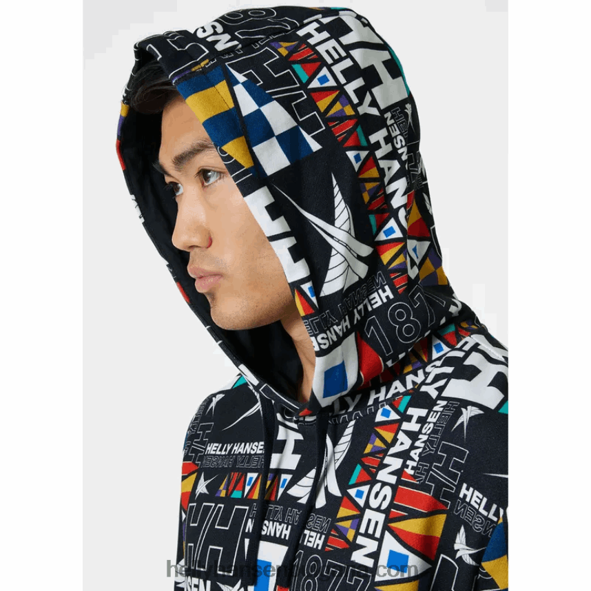 мъже мъжка качулка Newport от органичен памук 80V22D811 океански град Helly-Hansen