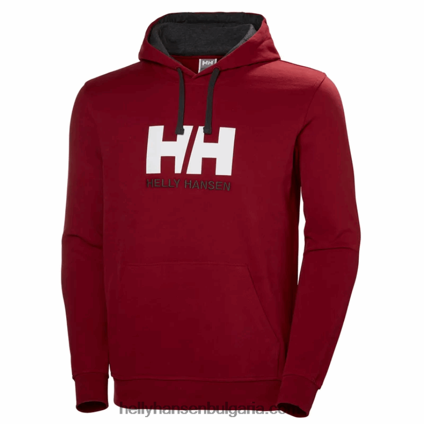 мъже мъжка качулка с лого hh 80V22D767 рязко зелено Helly-Hansen