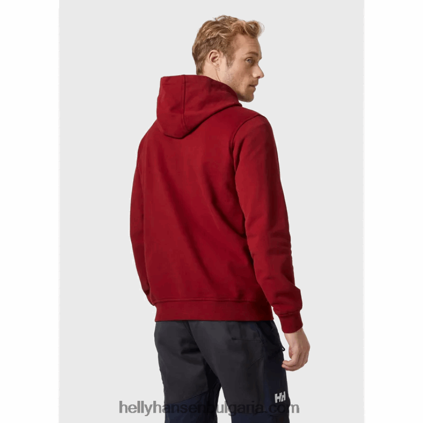 мъже мъжка качулка с лого hh 80V22D767 рязко зелено Helly-Hansen