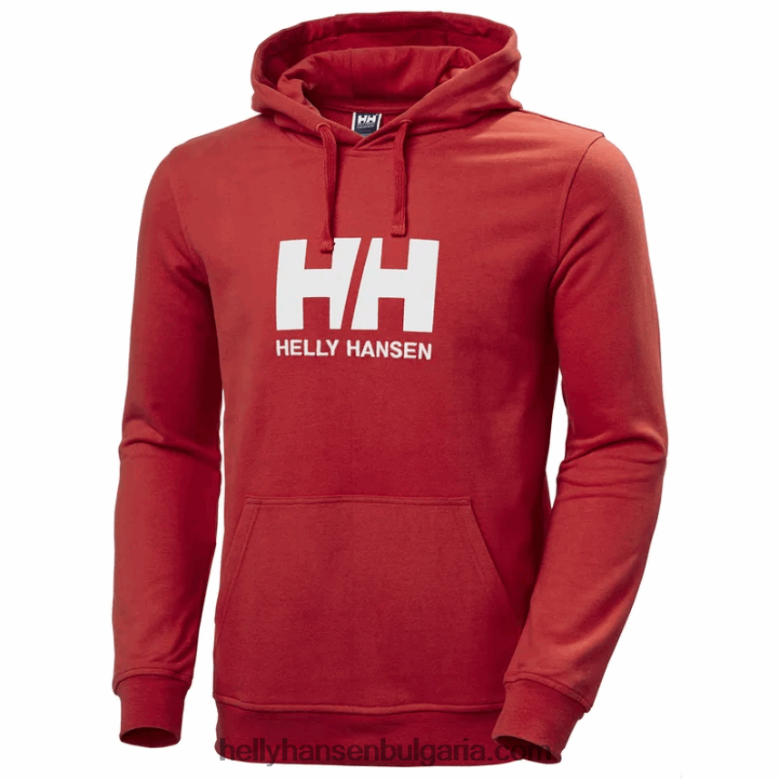 мъже мъжка качулка с лого hh 80V22D768 волска кръв Helly-Hansen