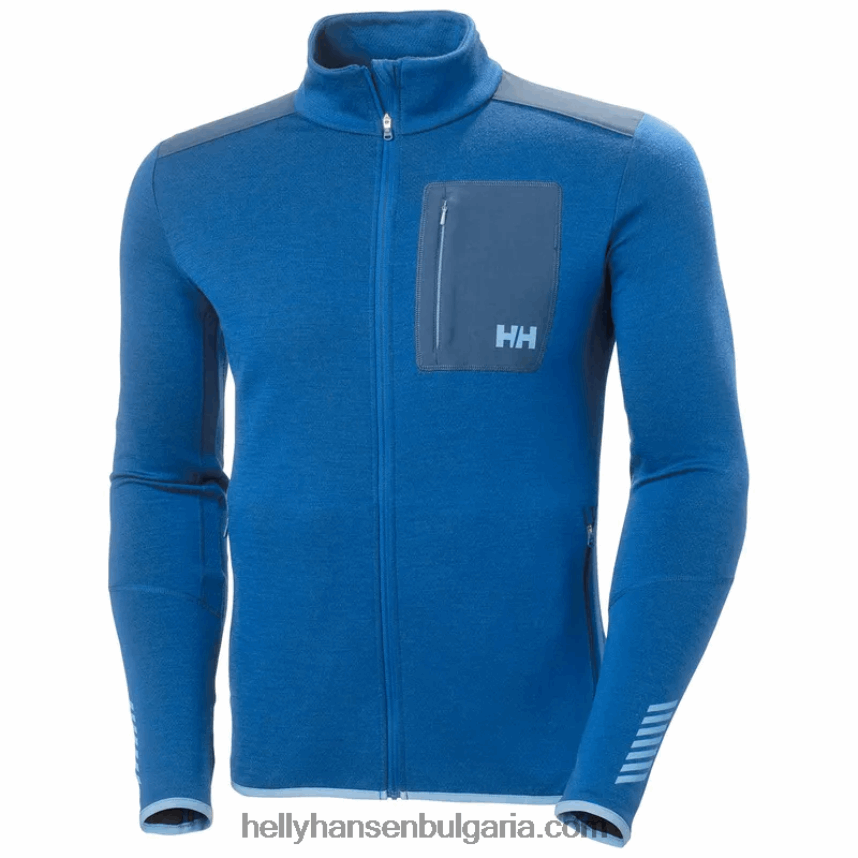 мъже мъжко мериносово яке lifa със среден слой 80V22D529 светло сив Helly-Hansen