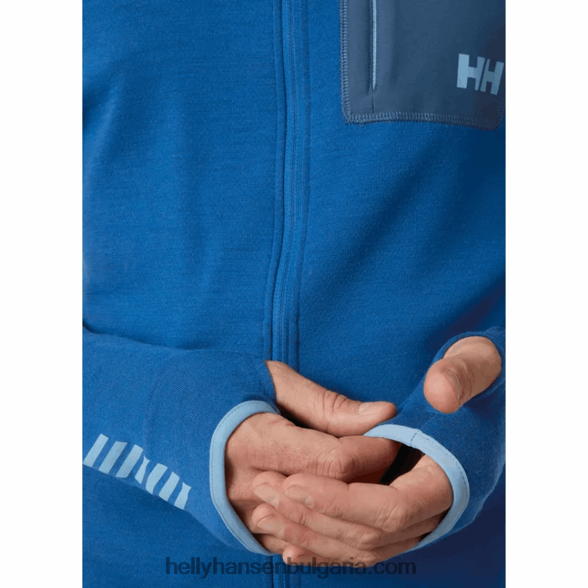 мъже мъжко мериносово яке lifa със среден слой 80V22D529 светло сив Helly-Hansen