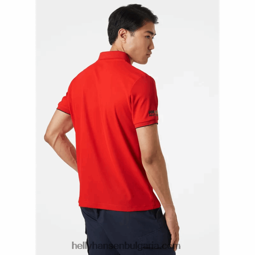 мъже мъжко океанско бързосъхнещо поло 80V22D977 бяло Helly-Hansen