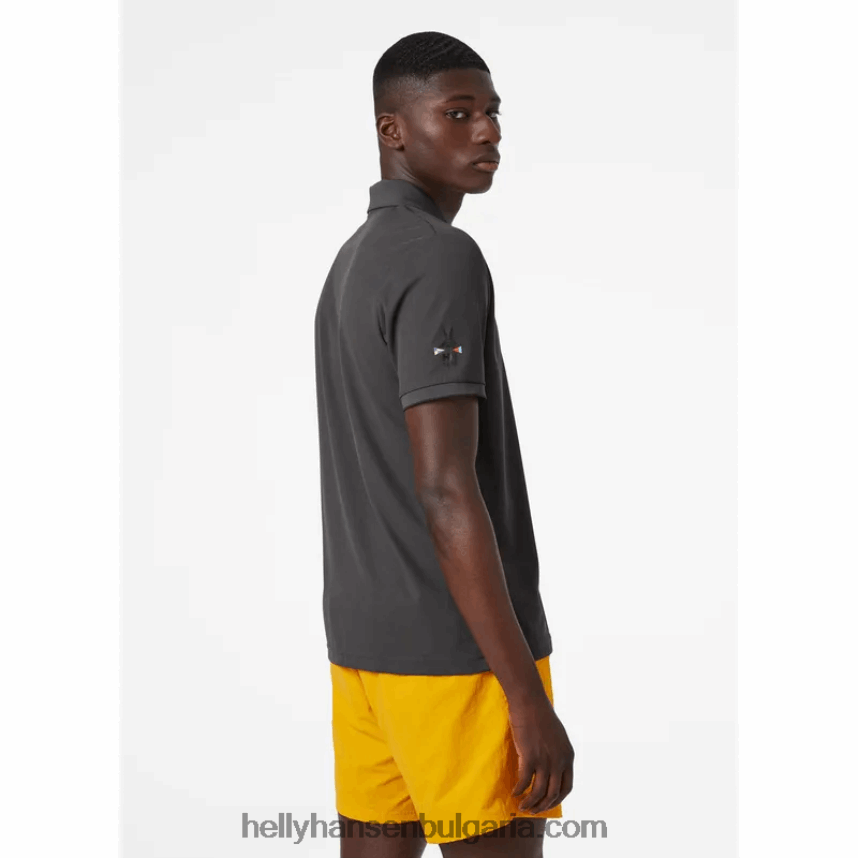 мъже мъжко океанско бързосъхнещо поло 80V22D978 тревожно червено Helly-Hansen