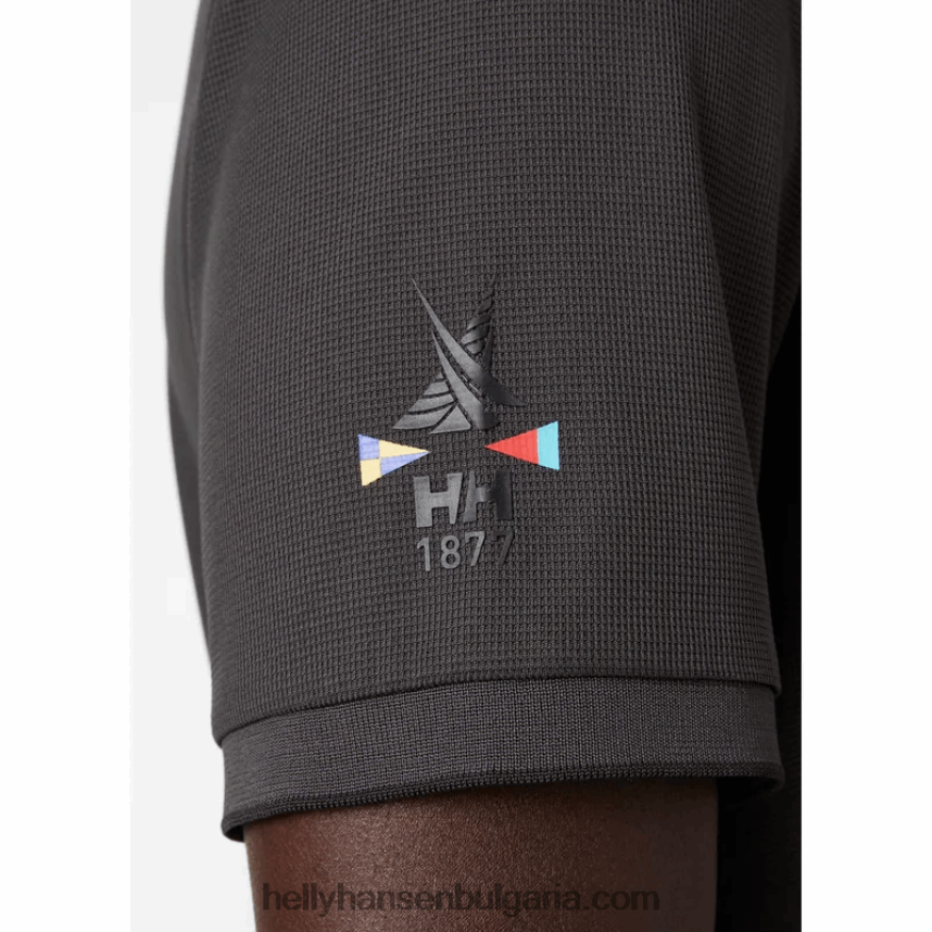 мъже мъжко океанско бързосъхнещо поло 80V22D978 тревожно червено Helly-Hansen