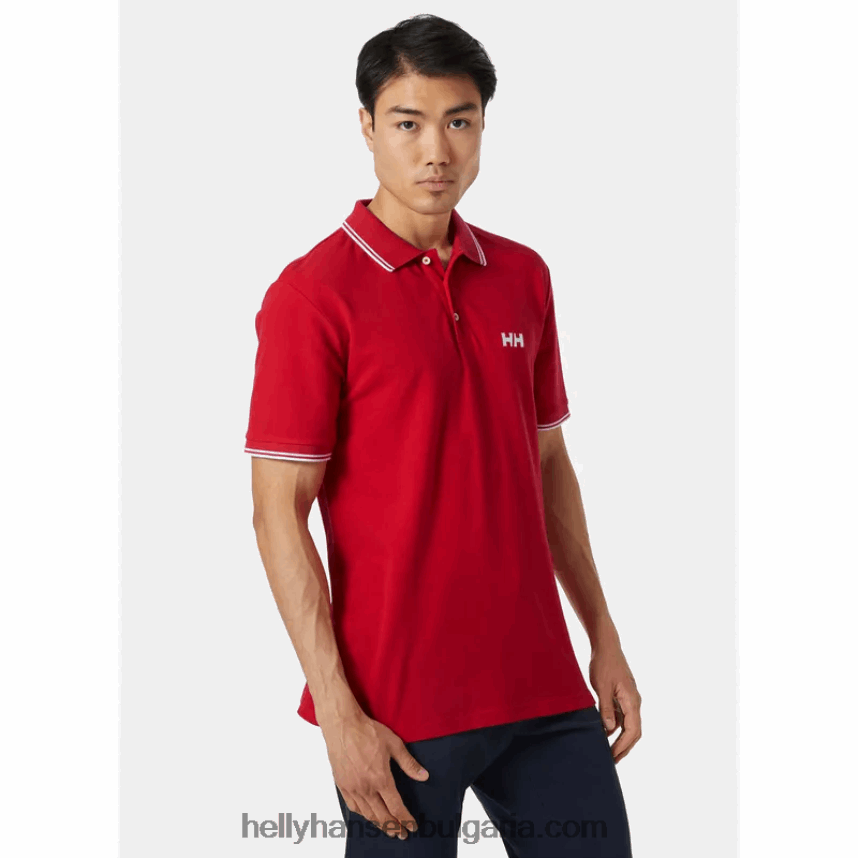 мъже мъжко поло genova 80V22D998 бяло Helly-Hansen