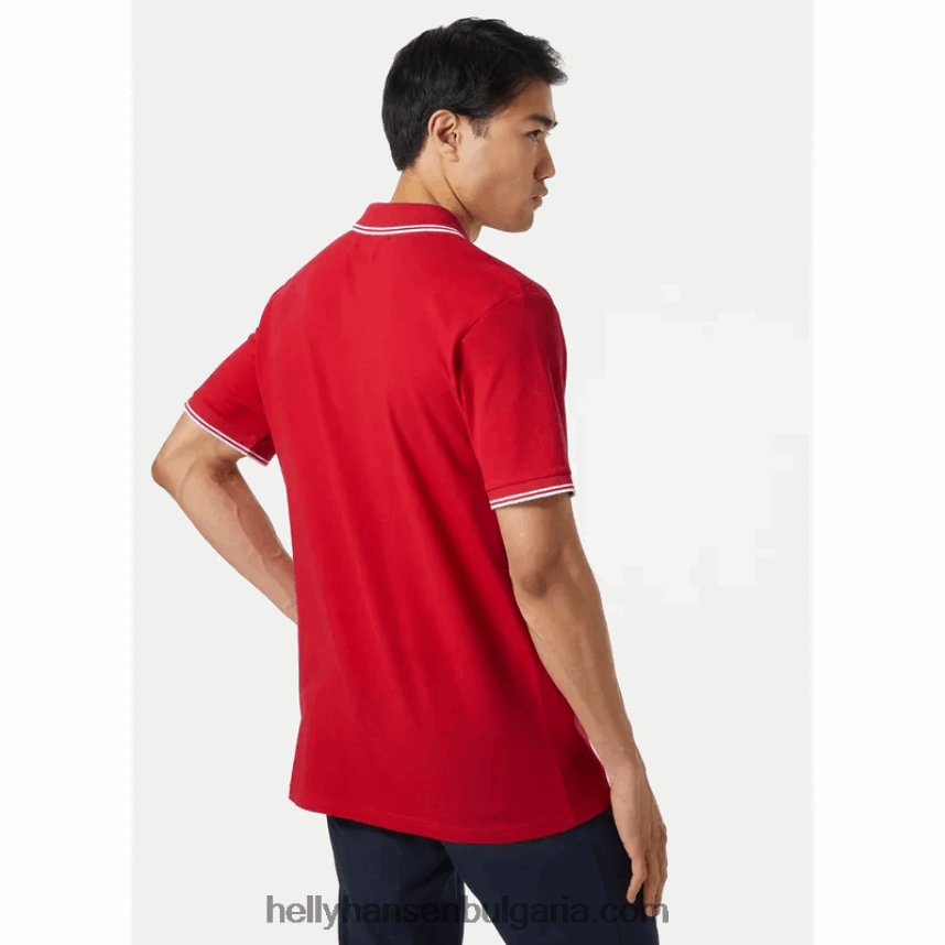 мъже мъжко поло genova 80V22D998 бяло Helly-Hansen