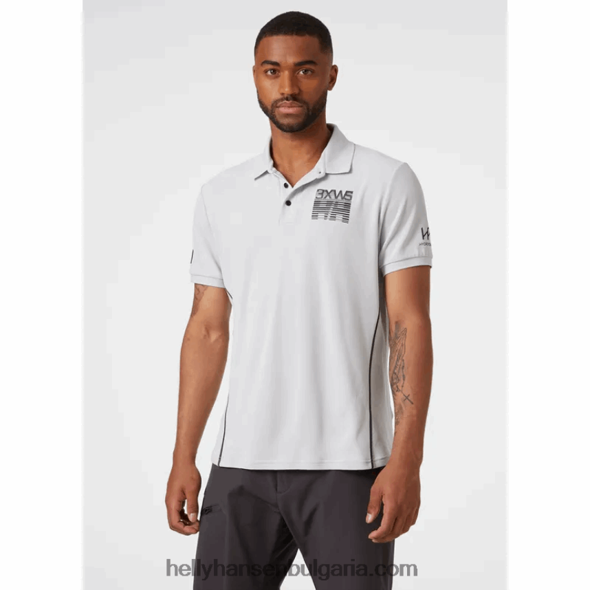 мъже мъжко бързосъхнещо поло hp racing 80V22D966 военноморски флот Helly-Hansen