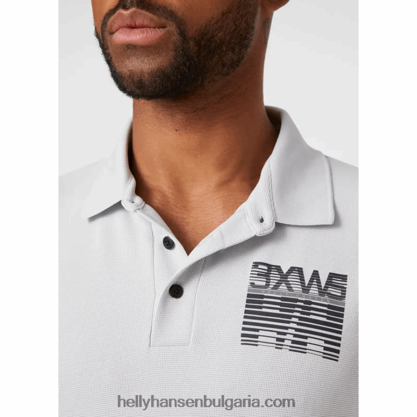 мъже мъжко бързосъхнещо поло hp racing 80V22D966 военноморски флот Helly-Hansen
