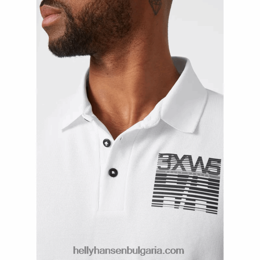 мъже мъжко бързосъхнещо поло hp racing 80V22D967 сива мъгла Helly-Hansen