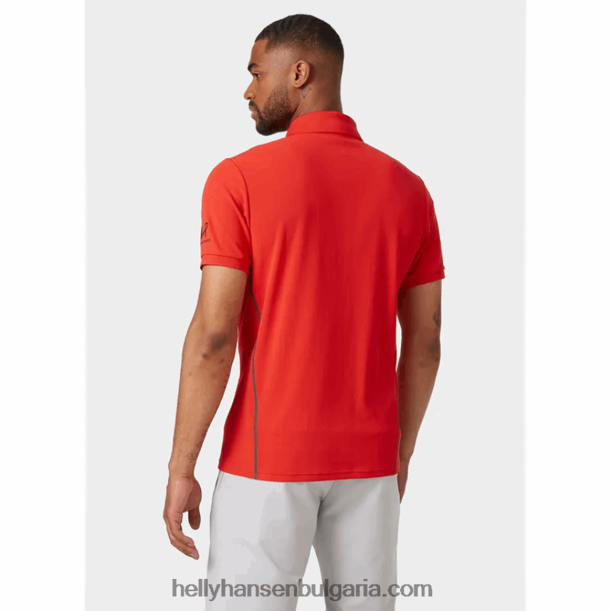 мъже мъжко бързосъхнещо поло hp racing 80V22D968 бяло Helly-Hansen