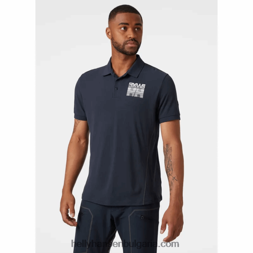 мъже мъжко бързосъхнещо поло hp racing 80V22D969 тревожно червено Helly-Hansen