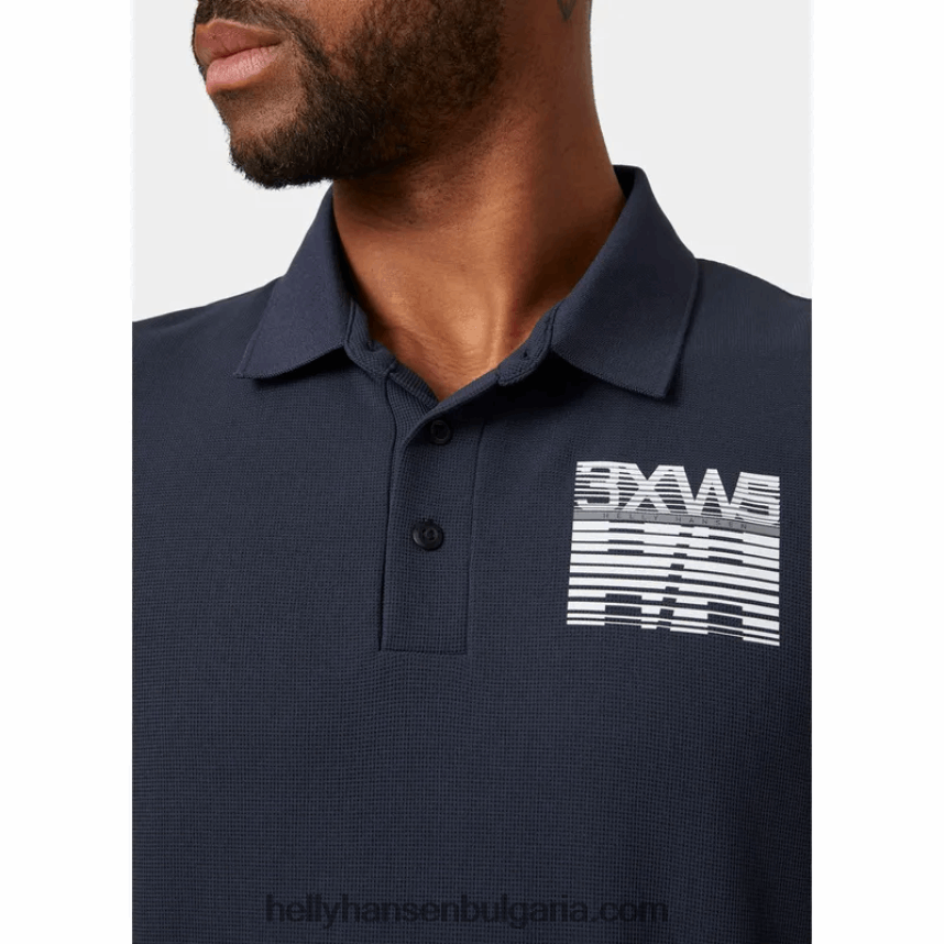 мъже мъжко бързосъхнещо поло hp racing 80V22D969 тревожно червено Helly-Hansen