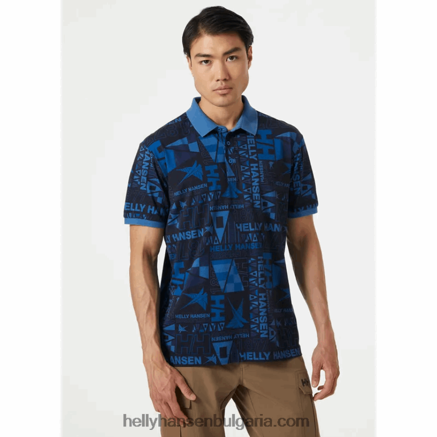 мъже мъжко поло newport 80V22D992 военноморски флот Helly-Hansen