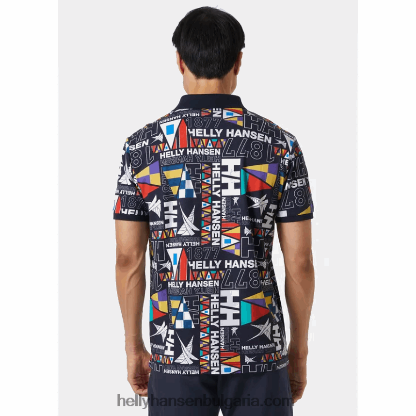 мъже мъжко поло newport 80V22D993 океански град Helly-Hansen