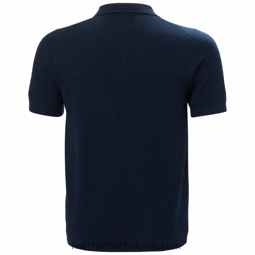 мъже мъжко плетено поло skagen 80V22D985 бяло Helly-Hansen